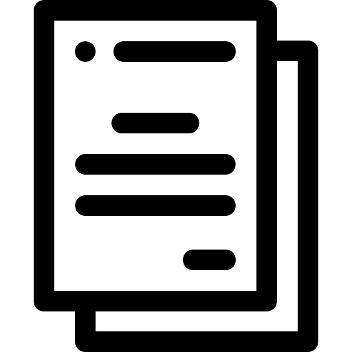 Letterhead files and folders document page icon