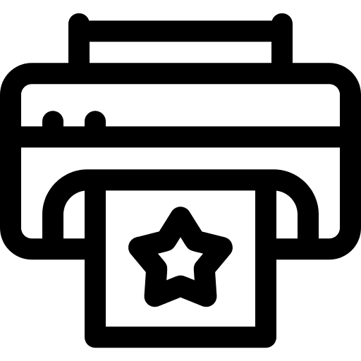 Printer paper branding printing icon Printer paper branding printing icon