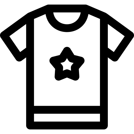 T shirt fashion clothing star icon T shirt fashion clothing star icon