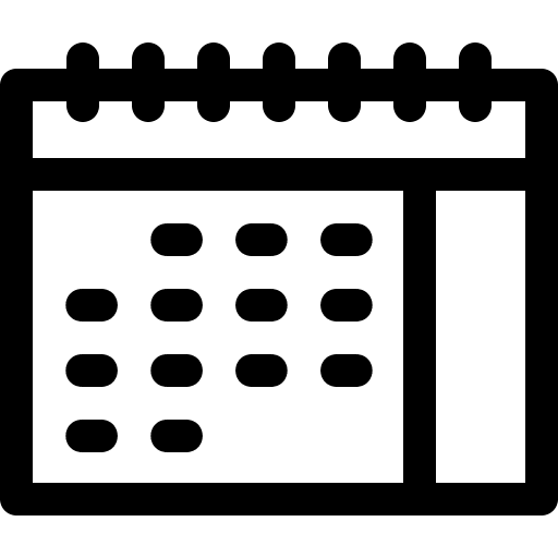 Calendar schedule printing time and date icon Calendar schedule printing time and date icon