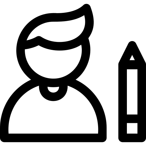 Designer professions and jobs user man icon Designer professions and jobs user man icon