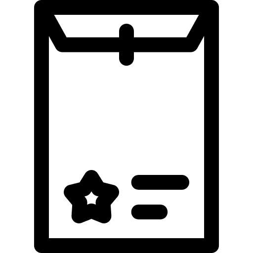 Envelope dossier mailing archive icon Envelope dossier mailing archive icon