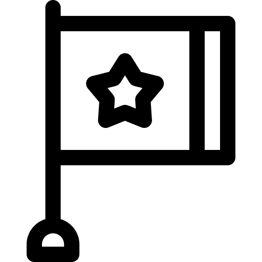 Flag branding flags pole icon Flag branding flags pole icon