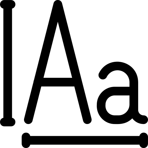 Font shapes and symbols text signs icon Font shapes and symbols text signs icon