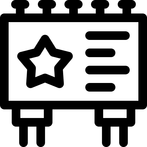 Billboard commercial advertising advertisement icon Billboard commercial advertising advertisement icon