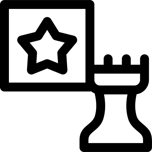 Strategy business marketing chess icon Strategy business marketing chess icon