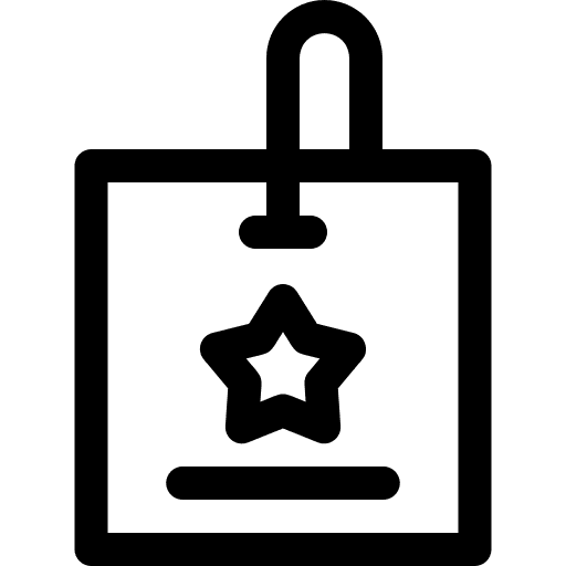 Tag star commerce and shopping branding icon Tag star commerce and shopping branding icon