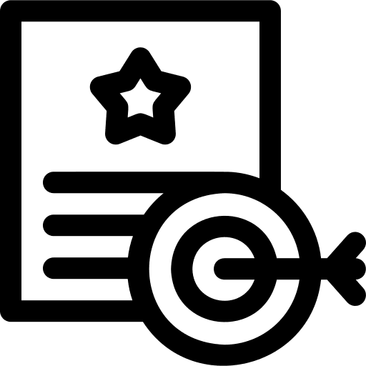 Target objective archery target icon Target objective archery target icon