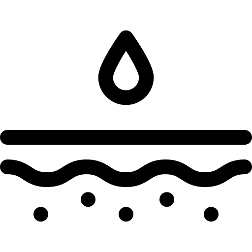 Hydration healthcare and medical hydratation epidermis icon
