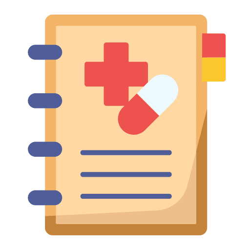 Book health medicine reading icon