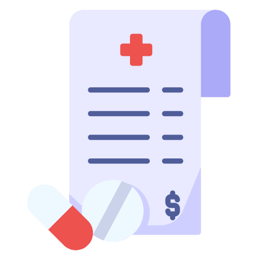 Invoice payment pills commerce icon