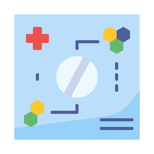 Formula healthcare and medical education molecule icon Formula healthcare and medical education molecule icon