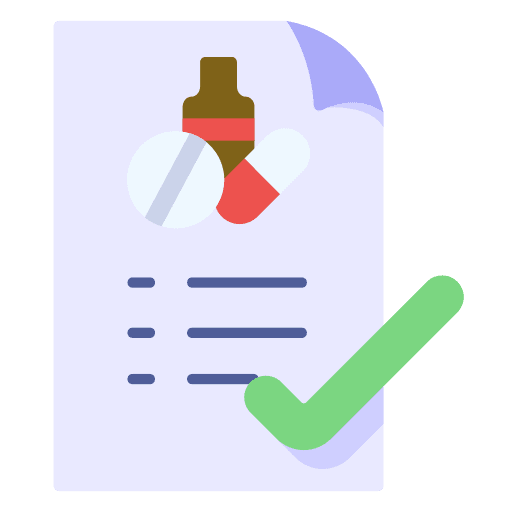 Prescription note prescribe medicine and health icon Prescription note prescribe medicine and health icon