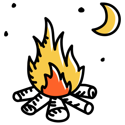 Bonfire flame bonfire holidays icon