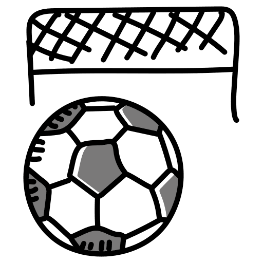 Football sports and competition soccer ball icon Football sports and competition soccer ball icon