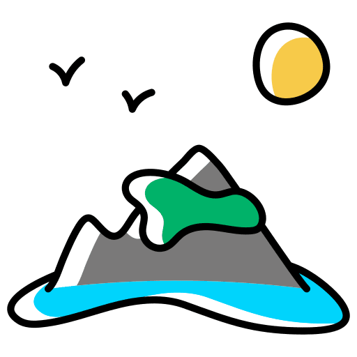 Island island nature holidays icon Island island nature holidays icon