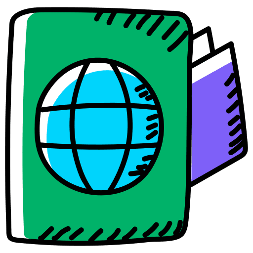 Passport passport document identification icon Passport passport document identification icon