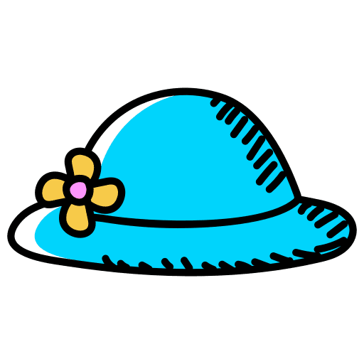 Sun hat sun hat accessory beach icon Sun hat sun hat accessory beach icon