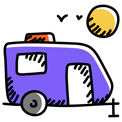 Caravan transportation holidays caravan icon Caravan transportation holidays caravan icon