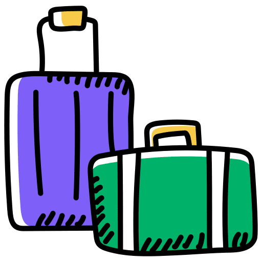 Luggage suitcase travel luggage icon Luggage suitcase travel luggage icon