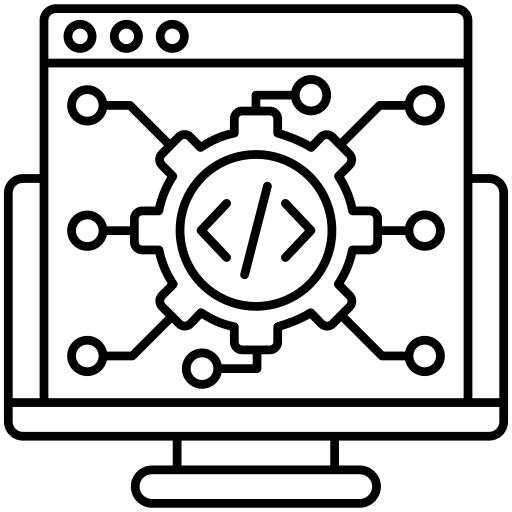 Coding internet coding electronics icon Coding internet coding electronics icon