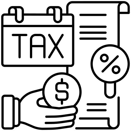 Taxation payment taxation business and commerce icon Taxation payment taxation business and commerce icon