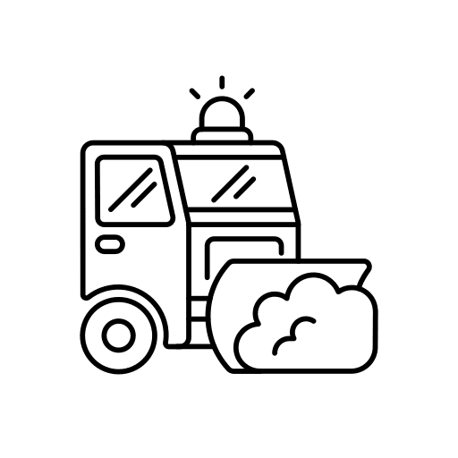 Snowplow snow transportation snowplow icon