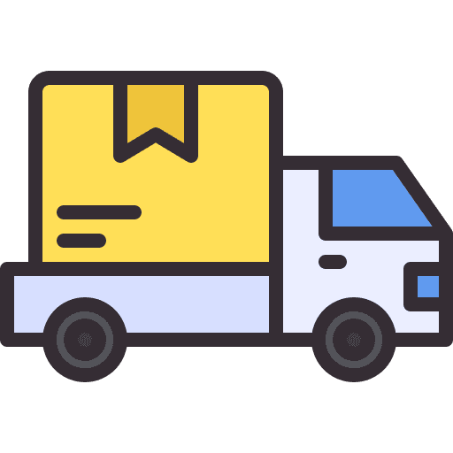 Delivery truck cargo mover truck vehicle icon Delivery truck cargo mover truck vehicle icon