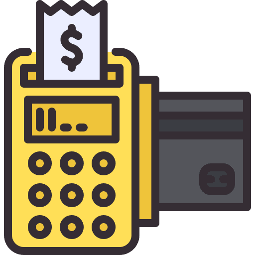 Edc pos terminal electronics ticket icon Edc pos terminal electronics ticket icon