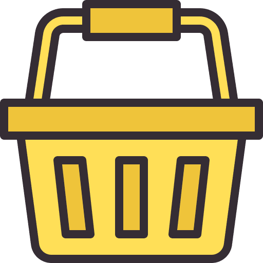 Shopping basket purchase supermarket store icon Shopping basket purchase supermarket store icon