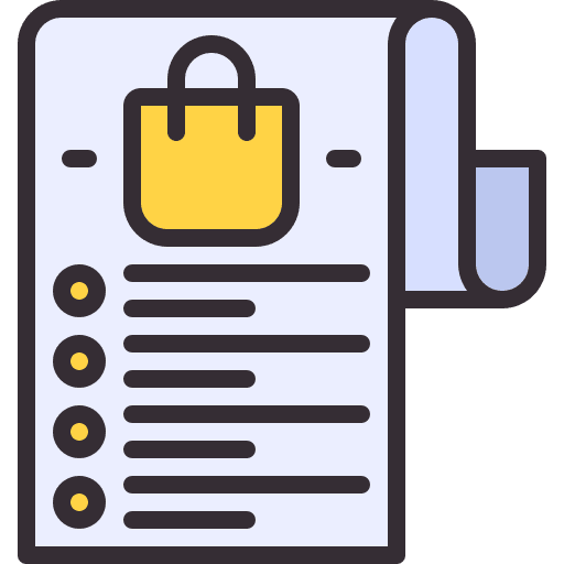 Shopping list shopping list wishlist checklist icon Shopping list shopping list wishlist checklist icon