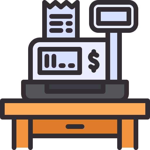Cash register cash register payment cashier machine icon Cash register cash register payment cashier machine icon