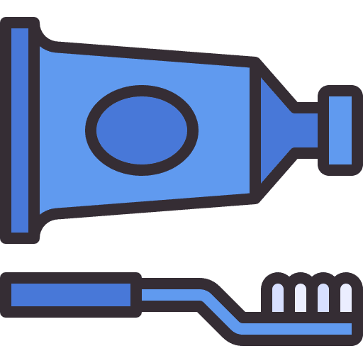 Toothbrush cleaning toothpaste dental care icon Toothbrush cleaning toothpaste dental care icon
