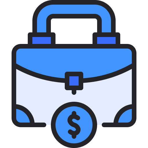 Briefcase dollar business and finance portfolio icon Briefcase dollar business and finance portfolio icon