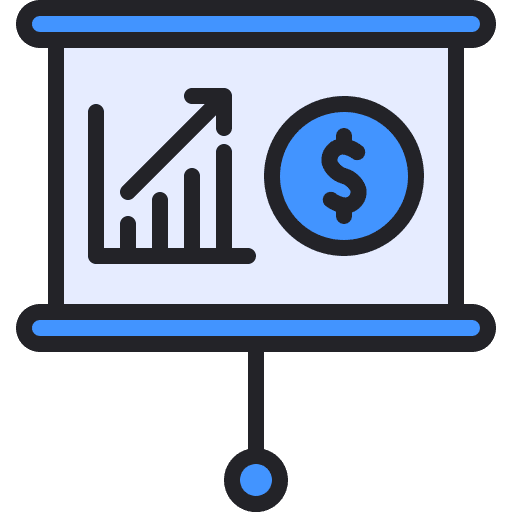 Presentation dollar business and finance presentation icon Presentation dollar business and finance presentation icon