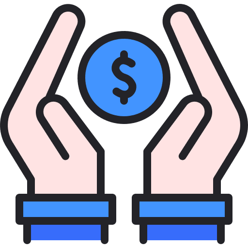 Save money bank savings return on investment icon Save money bank savings return on investment icon