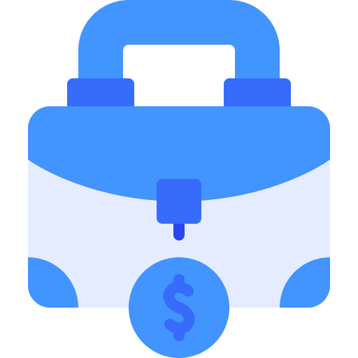 Briefcase bag job portfolio icon Briefcase bag job portfolio icon