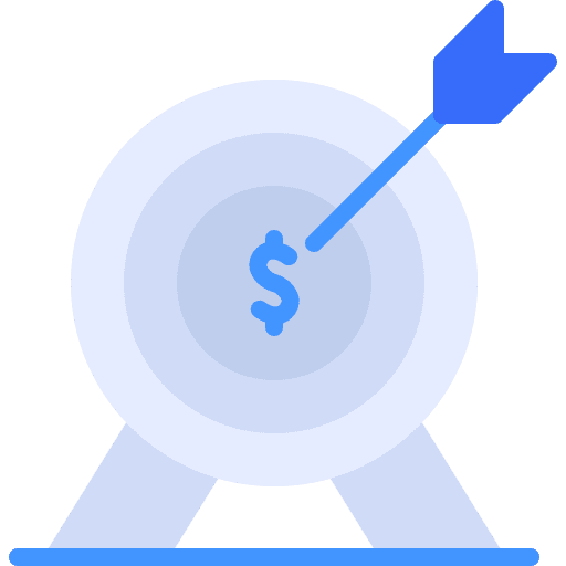 Target target focus financial icon