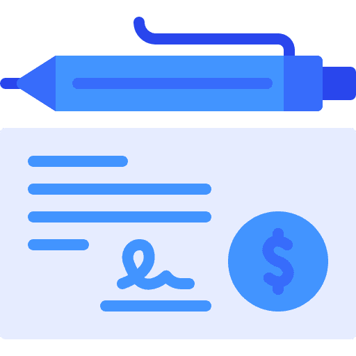 Bank check business and finance cheque paycheck icon Bank check business and finance cheque paycheck icon