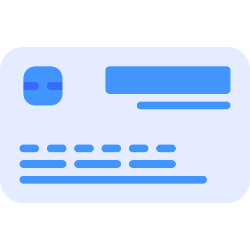 Credit card business and finance debit card payment method icon Credit card business and finance debit card payment method icon