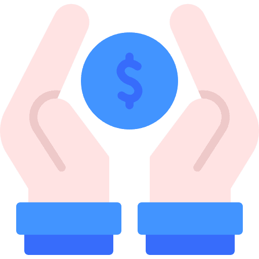 Save money business and finance hands invest icon Save money business and finance hands invest icon