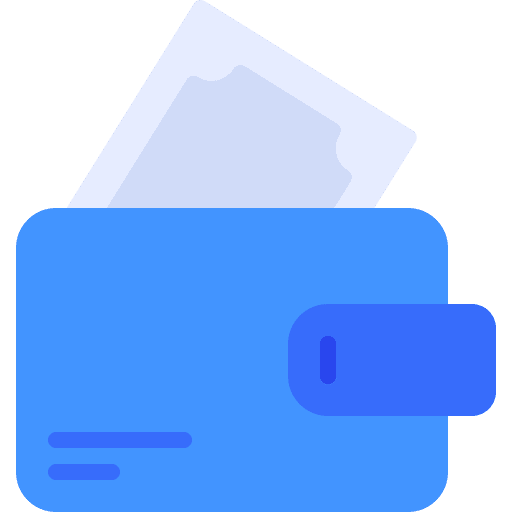 Wallet money cash business and finance icon Wallet money cash business and finance icon