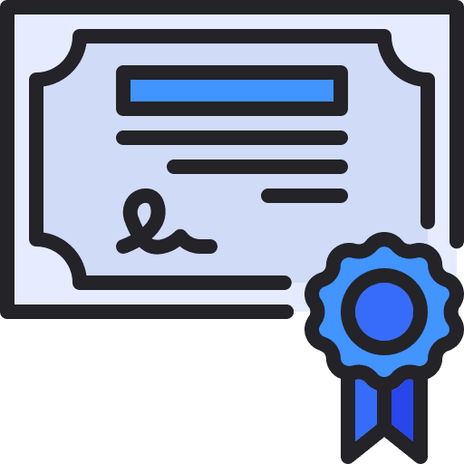 Certificate certificate education degree icon Certificate certificate education degree icon
