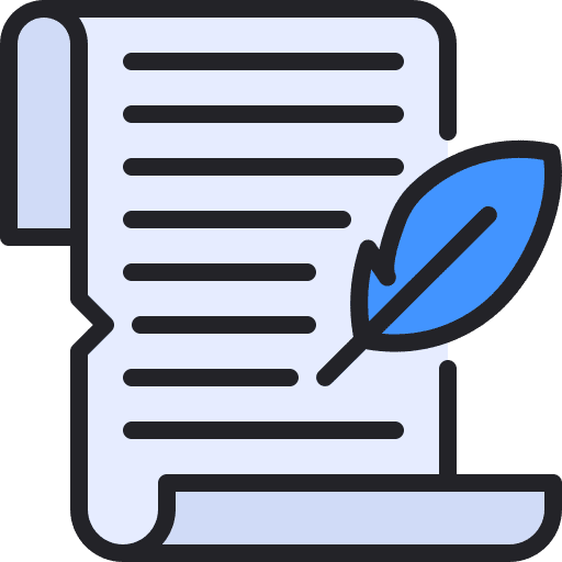 Letter education quill writing icon Letter education quill writing icon