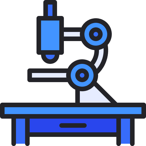 Microscope science scientific observation icon Microscope science scientific observation icon