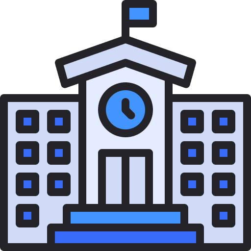 University classroom university building icon University classroom university building icon
