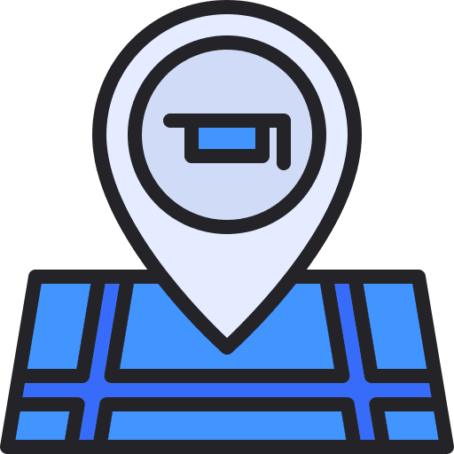 Pin maps and location location education icon Pin maps and location location education icon