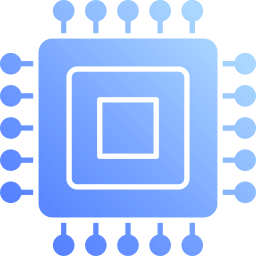Microchip circuit board chip chipset icon