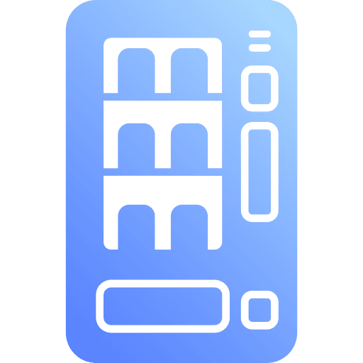 Vending machine beverages dispenser food and restaurant icon