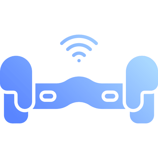 Hoverboard wifi signal transport transportation icon